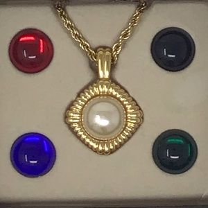 Kenneth Jay Lane Multi Color Stones Necklace